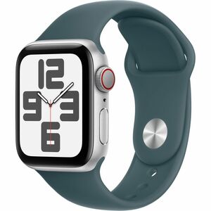 Apple Adjustable Smartwatch Band - 1 - Small (S)/Medium (M) - Pin-and-tuck Attachment - Lake Green - Fluoroelastomer