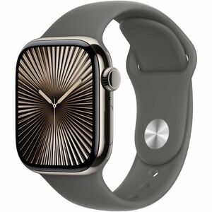Apple Adjustable Smartwatch Band - 1 - Small (S)/Medium (M) - Pin-and-tuck Attachment - Stone Grey - Fluoroelastomer