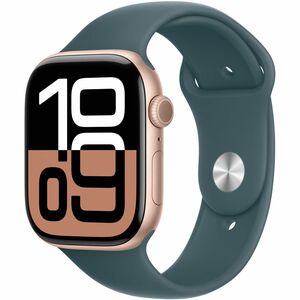 Apple Adjustable Smartwatch Band - 1 - Small (S)/Medium (M) - Pin-and-tuck Attachment - Lake Green - Fluoroelastomer
