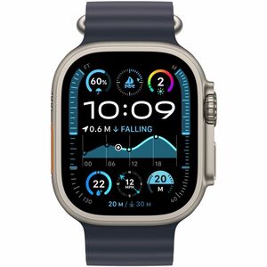 Apple Adjustable Smartwatch Band - 1 - One Size - Loop Attachment - Navy - Titanium, Fluoroelastomer