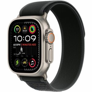 Apple Adjustable Smartwatch Band - 1 - Small (S)/Medium (M) - Trail Loop Attachment - Black - Nylon Weave, Titanium, Polye