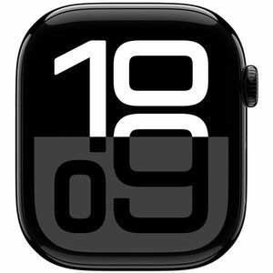 Apple Watch Series 10 Smart Watch - 42 mm Case Height - 36 mm Case Width - Jet Black Case Color - Ink Band Color - Alumini