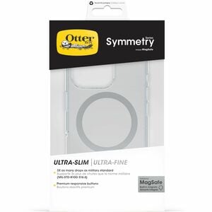 OtterBox Symmetry Clear. Tipo de mala: Capa, Compatibilidade da marca: Apple, Compatibilidade: iPhone 16 Pro, Tamanho máxi