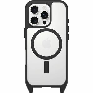 OtterBox React Carrying Case Apple iPhone 16 Pro Smartphone - Black Crystal (Clear/Black) - Drop Resistant - Nylon, Plasti