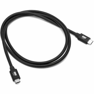OWC 1.0M (39.4") OWC Thunderbolt 5 (USB-C) Cable Black - 1 m Thunderbolt 5 Data Transfer Cable for USB Device, MAC, Dock, 