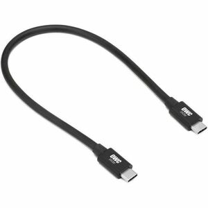 OWC 0.3M (11.8") OWC Thunderbolt 5 (USB-C) Cable Black - 30 cm Thunderbolt 5 Data Transfer Cable for USB Device, MAC, Dock