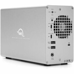 OWC Mercury Elite Pro Dual with 3-Port Hub External Storage Solution - 2 x HDD Supported - 0 x HDD Installed - 2 x SSD Sup