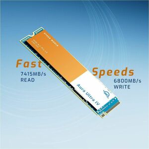 OWC Aura Ultra IV 8 TB Solid State Drive - M.2 2280 Internal - PCI Express NVMe (PCI Express NVMe 4.0 x4) - TAA Compliant 