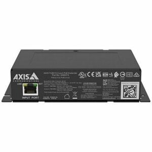 AXIS TU8010 PoE Extender - 1 x RJ-45 Input Port(s) - 2 x RJ-45 Output Port(s) - 90 W - Black