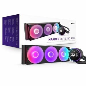 NZXT Kraken Elite 360 RGB RL-KR36E-B2 1 Cooling Fan/Radiator/Pump - CPU, Processor - 127.63m³/h Maximum Airflow - 2400 rpm