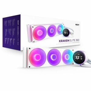 NZXT Kraken Elite 360 RGB RL-KR36E-W2 1 Cooling Fan/Radiator/Pump - CPU, Processor - 127.63m³/h Maximum Airflow - 2400 rpm