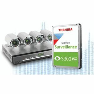 Toshiba S300 Pro Festplatte - 3,5" Intern - 4 TB - SATA (SATA/600) - Kamera, Videoüberwachungssystem, Speicher-Array Unter