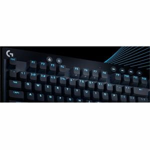 Logitech G PRO X TKL Gaming Keyboard - Cable Connectivity - USB Interface - RGB LED - English (US) - QWERTY Layout - Black