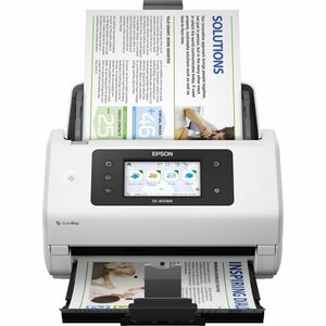 Epson WorkForce DS-800WN Sheetfed Scanner - 600 x 600 dpi Optical - White - 30-bit Color - 10-bit Grayscale - 50 ppm (Mono