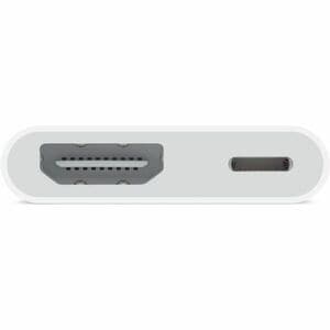 Apple A/V Adapter - 1 x Lightning - Male - 1 x Lightning - Female, 1 x HDMI Digital Audio/Video - Female - 1920 x 1080 Sup