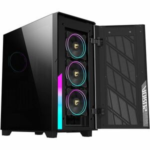 Aorus Computer Case - Mini ITX, Micro ATX, ATX Motherboard Supported - Mid-tower - Steel, Plastic, Glass, Tempered Glass, 