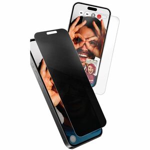 privacy glass screen protector iPhone 16 / 15 - privacy