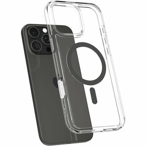 Spigen Ultra Hybrid T Case for Apple iPhone 16 Pro Smartphone - Graphite - Drop Resistant, Scratch Resistant - Polycarbona