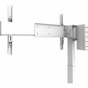 Adattatore per supporto Neomounts per LCD display, Schermo, Montaggio a muro - Bianco - Regolabile in altezza - 2 Schermo/