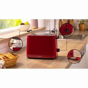Tostapane Bosch TAT3M124 - 950 W - 2 Fette - Rosso