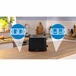 Tostapane Bosch TAT3M123 - 950 W - 2 Fette - Nero