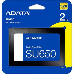 Unidad de estado sólido Adata Ultimate SU650 ASU650SS-2TT-R - 2.5" Interno - 2TB - SATA (SATA/600) - Computadora de escrit