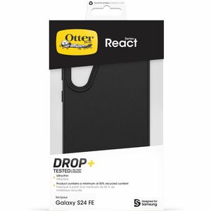OtterBox React Estojo para Samsung Smartphone - Preto - Varejo - 1 - Resistente a quedas, Resistente a arranhões - Plástic