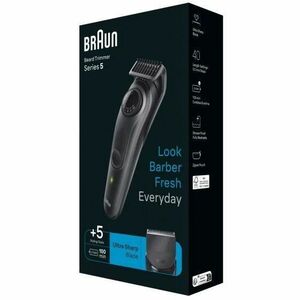 Trimmer Braun BT5420 - Nero - x Acciaio inox Lame - senza filo - 1,67 Ora Tempo di funzionamento massimo batteria - Ioni d