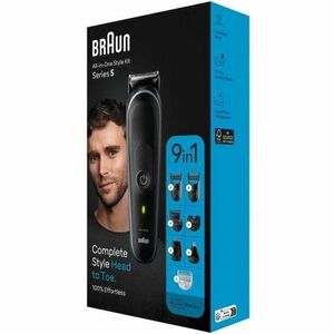 Trimmer Braun MGK5411 - Blu, Nero - x Acciaio inox Lame - senza filo - 1,67 Ora Tempo di funzionamento massimo batteria - 