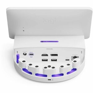 Logitech Logi Dock Flex Multi-purpose Managed Docking Station - 14.1 cm Height x 20.1 cm Width x 17.7 cm Depth - Aluminium