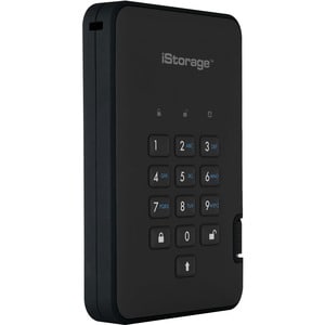 SSD iStorage diskAshur2 - Externe - 2 To - Noir - Conforme aux normes TAA - USB 3.1 - 294 Mo/s Taux de transfer maximale e