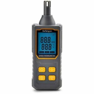 StarTech.com Digital Thermometer - 10°C to 60°C - Portable, Compact, Lightweight, Hygrometer, Non-slip - For Workplace, Of