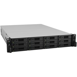 Synology RackStation RS3621XS+ 12 x 总跨数 SAN/NAS 存储系统 Xeon D-1541 八核（8 核） 2.10 GHz - 8 GB RAM - DDR4 SDRAM - 2U 可机架安装 - 0 x