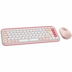 Logitech POP Icon Combo Keyboard & Mouse - QWERTY - English (US) - Wireless Bluetooth Keyboard - Keyboard/Keypad Color: Of