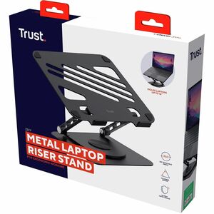 Trust Height Adjustable Notebook Stand - Up to 40.6 cm (16") Screen Support - 10 kg Load Capacity - 4.2 cm Height x 25.9 c