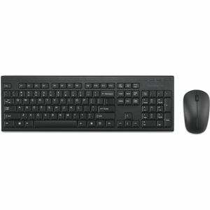 Kensington KM150 EQ Wireless Desktop Set - USB Type A Membrane Wireless RF 2.40 GHz Keyboard - USB Type A Wireless RF Mous