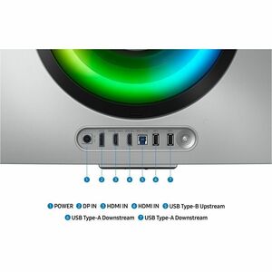 Samsung Odyssey OLED G8 S34DG856SN 34" Class UW-QHD Curved Screen Gaming OLED Monitor - 21:9 - Silver, Black - 34" Viewabl