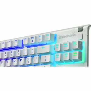 SteelSeries Apex 3 TKL White - US - Cable Connectivity - USB Interface - RGB LED - Volume Roller, Adjustable Brightness, R
