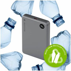 dbramante1928 ApS Recharge Power Bank - Grey - 10000 mAh - 3 A, 2.22 A, 1.67 A - 5 V DC, 9 V DC, 12 V DC Output - 5 V, 9 V