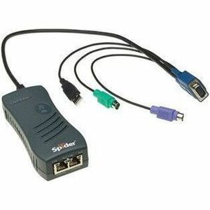 Lantronix Spider SLS200 - PS2 - SPIDER REMOTE IP KVM, PS2, VGA, 58" EXTENDED CABLE, RoHS