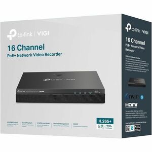 TP-Link VIGI VIGI NVR2016H-16MP 16 Channel Wired Video Surveillance Station - Network Video Recorder - HDMI - 4K Recording
