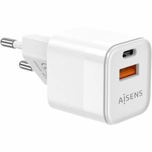 CHARGER GAN 20W 1XUSB-C PD3.0 QC4.0 1XUSB-A QC3.0 WHITE