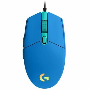 Logitech G G102 游戏鼠标 - USB - 激光 - 6 按钮 - 6 可编程按钮 - 蓝 - 电缆 - 8000 dpi