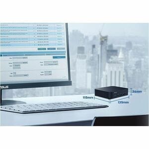 Asus NUC 14 Essential NUC14MNK-B Barebone System - Mini PC - Intel N-series N250 - Intel Chip - 16 GB DDR5 SDRAM DDR5-4800