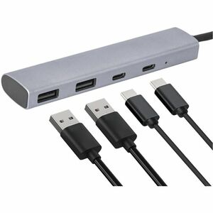 4XEM USB-C 4-port 10 Gbps USB-C and USB-A Data Hub - TAA - USB Type C - 1.25 GB/s - Keyboard, Mouse, Hard Drive, Smartphon
