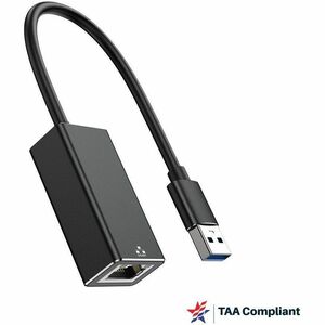 4XEM USB-A 3.2 to 1 Gbps RJ-45 Ethernet Adapter - TAA - 1 x USB 3.2 (Gen 1) Type A - Male - 1 x RJ-45 Network - Female - S