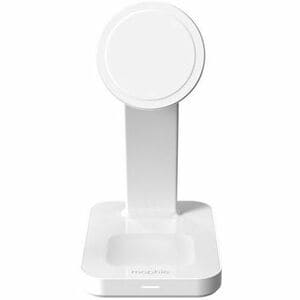 mophie snap+ Induction Charger - White - For Qi2-enabled Device, AirPod, iPhone, Smartwatch - Fast Charging, Magnetic, Mag