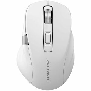 Alogic APEX Mouse - Bluetooth/Radio Frequency - 7 Programmable Button(s) - White - Wireless - 2.40 GHz - Rechargeable - Sc