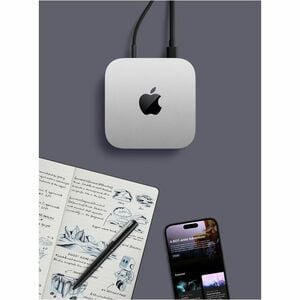 Apple Mac mini MCYT4CH/A 台式计算机 - Apple - 24 GB - 512 GB SSD - Mini PC - 银 - Apple M4 芯片 - Apple 10核 - IEEE 802.11ax - 155 W