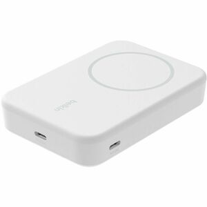 Belkin BoostCharge Pro Magnetic Power Bank with Qi2 15W 10K - For iPhone - 10000 mAh - 15 W - 2 x USB - White